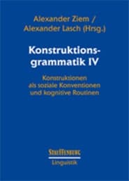 Cover von Konstruktionsgrammatik IV