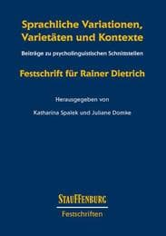 Cover von Sprachliche Variationen, Varietäten und Kontexte
