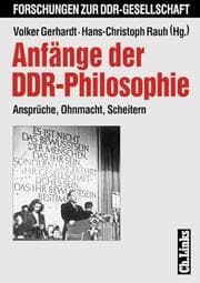 Cover von Anfänge der DDR-Philosophie