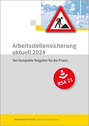 Cover von Arbeitsstellensicherung aktuell 2024