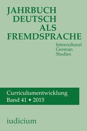 Cover von Jahrbuch Deutsch als Fremdsprache