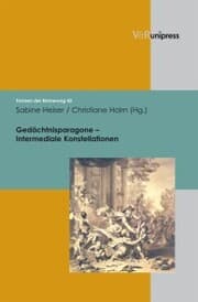 Cover von Gedächtnisparagone - Intermediale Konstellationen
