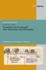 Cover von Generation als Grundbegriff einer historischen Geschichtskultur