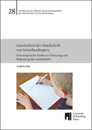 Cover von Leserlichkeit der Handschrift von Schreibanfängern
