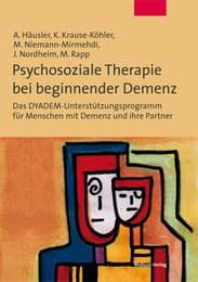 Cover von Psychosoziale Therapie bei beginnender Demenz