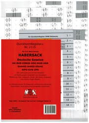 Cover von DürckheimRegister® Nr. 2115 HABERSACK, Gesetze und §§