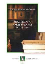 Cover von Spaziergang nach Syrakus im Jahre 1802