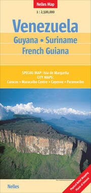 Cover von Nelles Map Landkarte Venezuela - Guyana - Suriname - French Guiana 1:2,5 Mio.