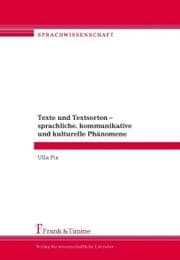 Cover von Texte und Textsorten - sprachliche, kommunikative und kulturelle Phänomene