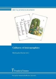 Cover von Cultures et lexicographies