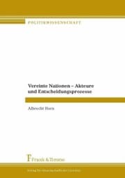 Cover von Vereinte Nationen - Akteure und Entscheidungsprozesse