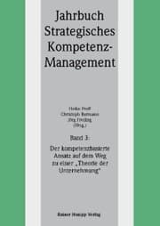 Cover von Der kompetenzbasierte Ansatz auf dem Weg zu einer 'Theorie der Unternehmung'