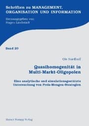 Cover von Quasihomogenität in Multi-Markt-Oligopolen