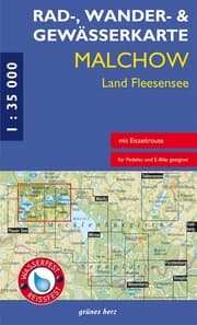 Cover von Rad-, Wander- und Gewässerkarte Malchow, Land Fleesensee