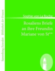 Cover von Rosaliens Briefe an ihre Freundin Mariane von St