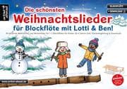 Cover von Die schönsten Weihnachtslieder für Blockflöte mit Lotti & Ben!