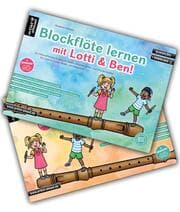 Cover von Blockflöte lernen mit Lotti & Ben - Band 1 + 2 im Set!