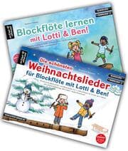 Cover von Blockflöte lernen mit Lotti & Ben + Die schönsten Weihnachtslieder für Blockflöte im Set!