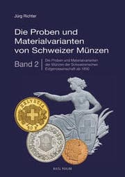 Cover von Die Proben und Materialvarianten von Schweizer Münzen 2