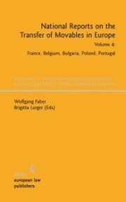 Cover von National Reports on the Transfer of Movables in Europe