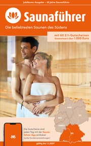 Cover von Süden Saunaführer - Die 60 beliebtesten Saunen für des Südens (Baden-Württemberg und Bayern)