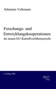 Cover von Forschungs- und Entwicklungskooperationen im neuen EU-Kartellverfahrensrecht