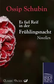 Cover von Es fiel Reif in der Frühlingsnacht