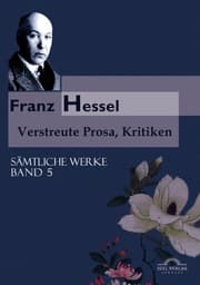 Cover von Franz Hessel: Verstreute Prosa, Kritiken