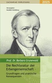 Cover von Zachariae-Vorlesung 2025