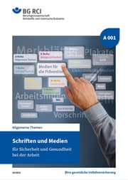 Cover von A 001 - Schriften und Medien für Sicherheit und Gesundheit bei der Arbeit