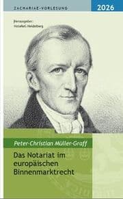 Cover von Zachariae-Vorlesung 2026