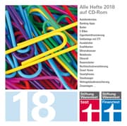 Cover von test + Finanztest Archiv CD-Rom 2018