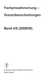 Cover von Fachprosaforschung