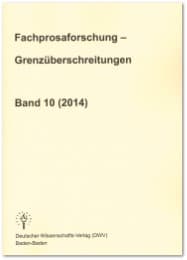 Cover von Fachprosaforschung