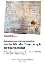 Cover von Scriba anonymus scripsit et subscripsit. Kontinuität oder Neuordnung in der Beurkundung