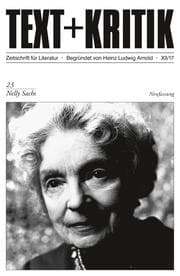 Cover von TEXT + KRITIK 23 - Nelly Sachs