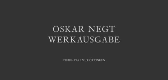 Cover von Oskar Negt - Werkausgabe