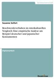 Cover von Beschwerdeverhalten im interkulturellen Vergleich: Eine empirische Analyse am Beispiel deutscher und japanischer Konsumenten