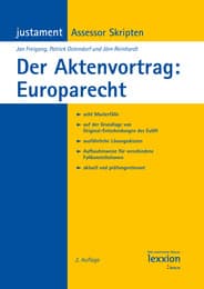 Cover von Der Aktenvortrag: Europarecht