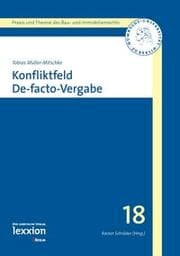 Cover von Konfliktfeld De-facto-Vergabe