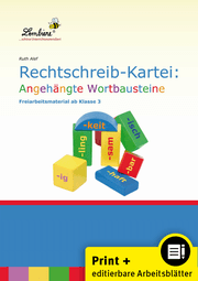 Cover von Rechtschreib-Kartei: Angehängte Wortbausteine