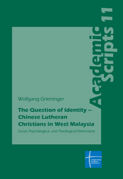 Cover von The Question of Identity - Chinese Lutheran Christians in West Malaysia