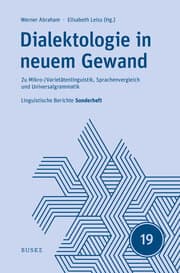 Cover von Dialektologie in neuem Gewand