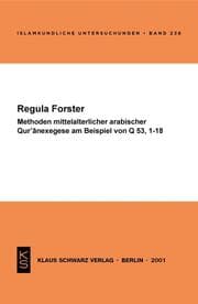 Cover von Methoden mittelalterlicher arabischer Qur'anexegese am Beispiel von Q 53,1-18