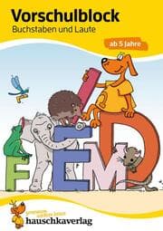 Cover von Vorschulblock ab 5 Jahre für Junge und Mädchen - Buchstaben und Laute