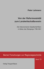 Cover von Von der Reformsozietät zum Landwirtschaftsverein