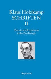 Cover von Theorie und Experiment in der Psychologie
