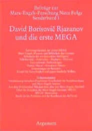 Cover von David Borisovic Rjazanov und die erste MEGA