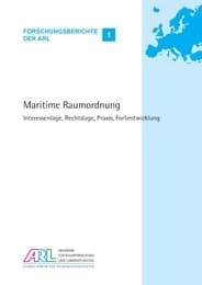 Cover von Maritime Raumordnung
