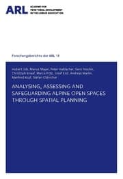 Cover von Analysing, assessing and safeguarding Alpine open spaces through spatial planning.